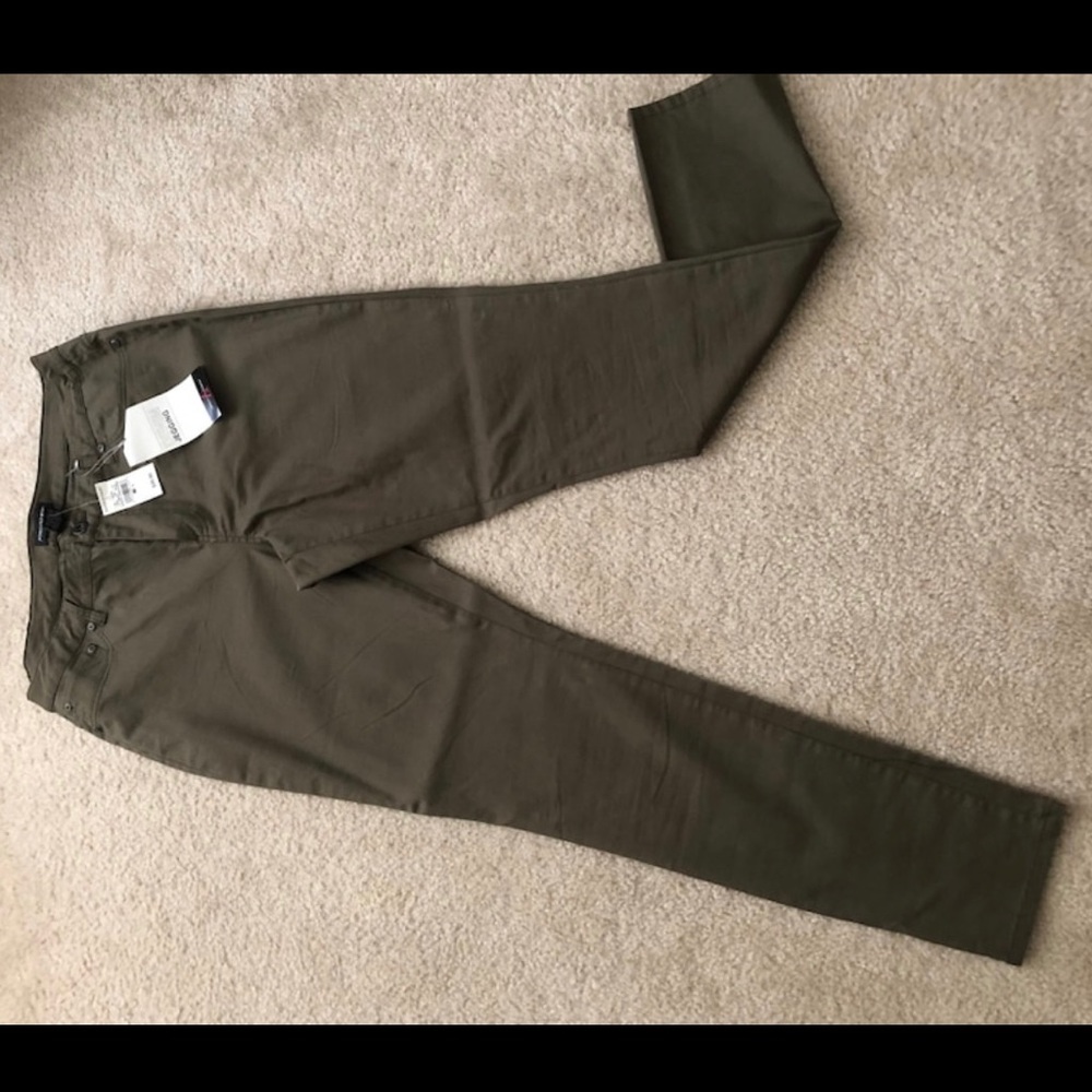 Ashley Stewart Olive jeggings.